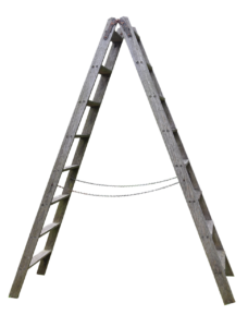 ladder necessary to fix a gutter